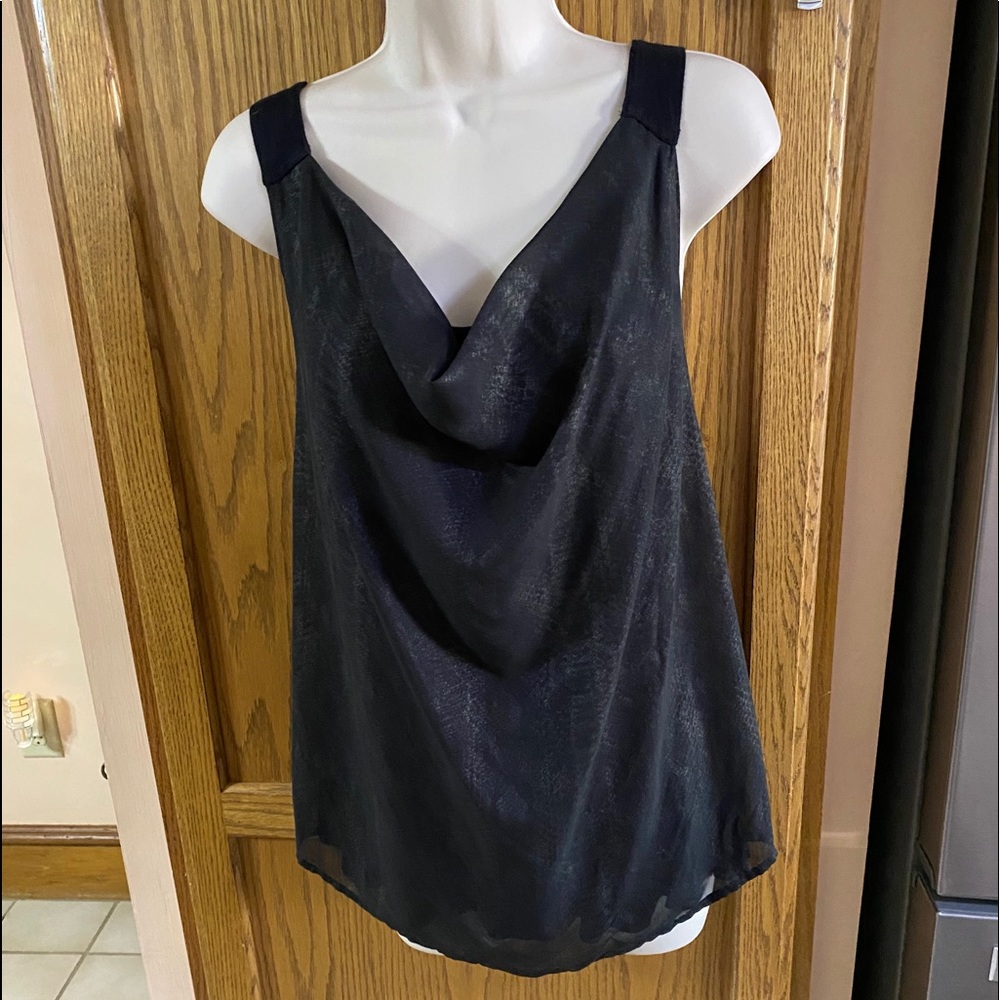 Rock & Republic Black Tank back zip XL